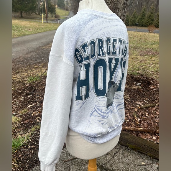 GEORGETOWN HOYAS VINTAGE SWEATSHIRT 1990s XL MENS - Picture 2 of 9